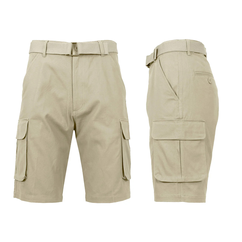 Men's Quick-Dry Cargo Shorts with Belt