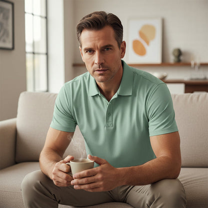 📢📢BIG SALE !!⏰50 % OFF !!Men's Quick-Dry Short-Sleeve Lapel T-Shirt