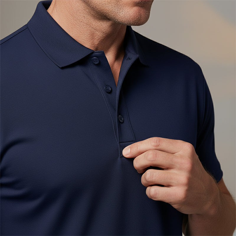 📢📢BIG SALE !!⏰50 % OFF !!Men's Quick-Dry Short-Sleeve Lapel T-Shirt