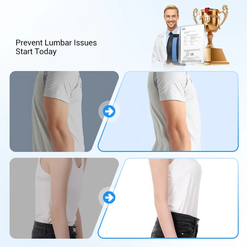 Magnetic Lumbar Stretcher – Acupressure Massage, Portable Design & Relieves Back Pain 🧘‍♂️✨