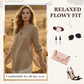 🔥 Hot Sale  🔥Casual Solid Color Button Side Slit Top