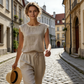 Women's Lace Trim Sleeveless Blouse