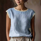 Women's Lace Trim Sleeveless Blouse