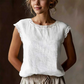 Women's Lace Trim Sleeveless Blouse