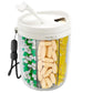 Pill Dispenser Bottle with 6 Compartments