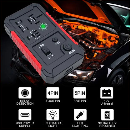 USB-C Car Relay Tester for 4/5 Pin Relays