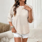 👕HOT SALE 49% OFF✨Women's Striped Relaxed Fit T-Shirt