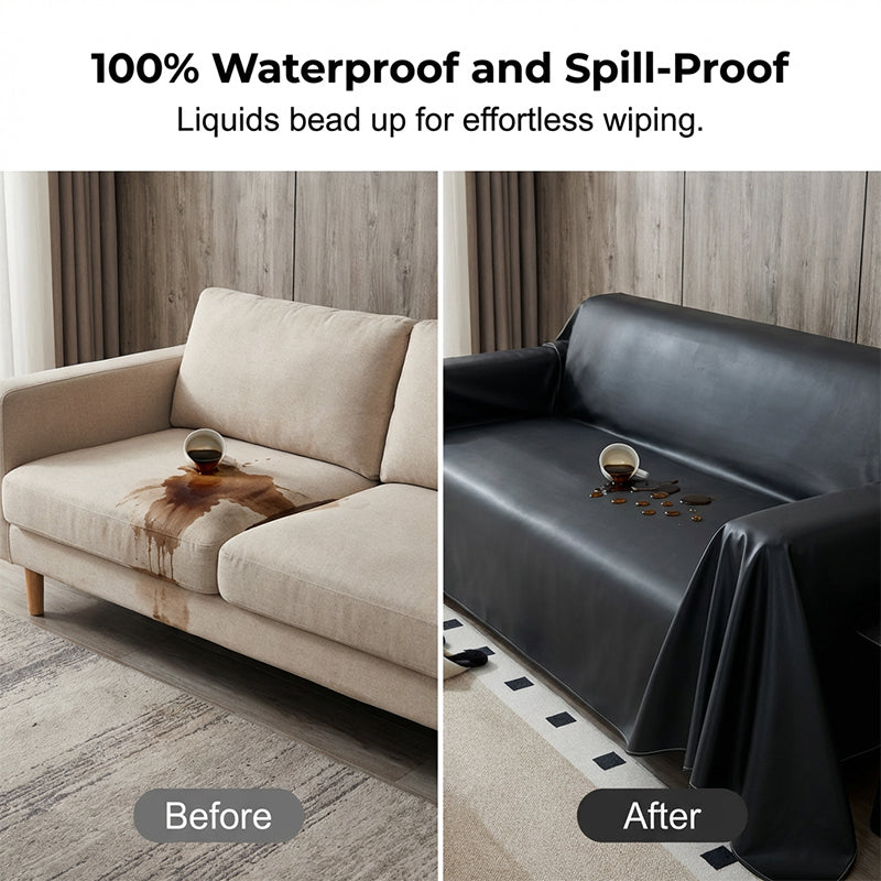 ✨Faux Leather Non-Slip Sofa Cover