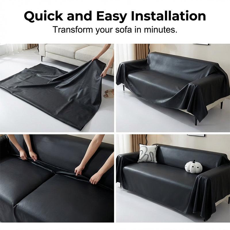 ✨Faux Leather Non-Slip Sofa Cover