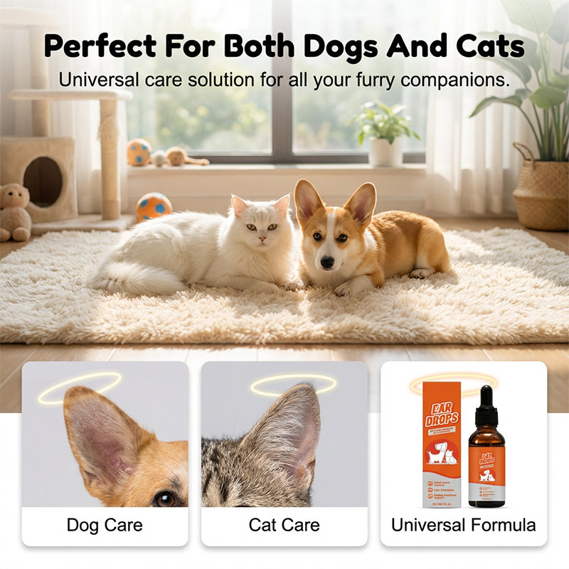 🔥2026 Hot Sale 50% OFF✨🐶🐱Natural Dog & Cat Ear Drop for Itching & Wax Build-Up