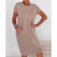 Women's Casual Short Sleeve T-Shirt Dress