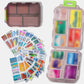 10-Compartment Travel Pill Organizer with 147 Medicine Labels