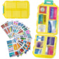 10-Compartment Travel Pill Organizer with 147 Medicine Labels