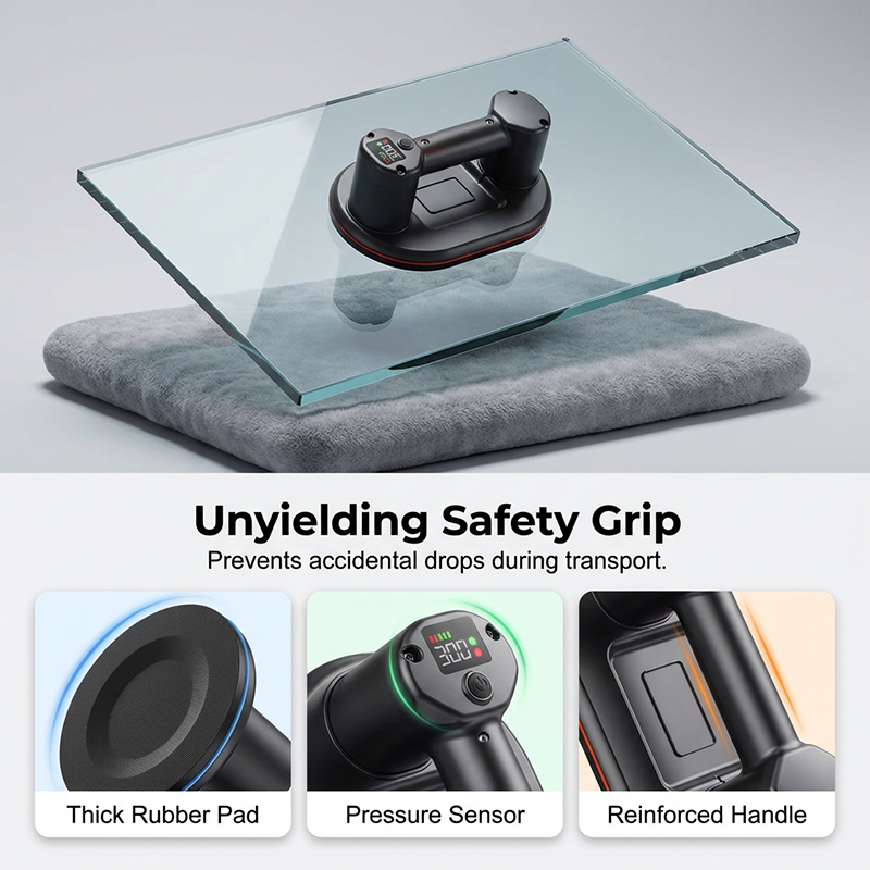 Electric Suction Cup Lifter with Digital Display