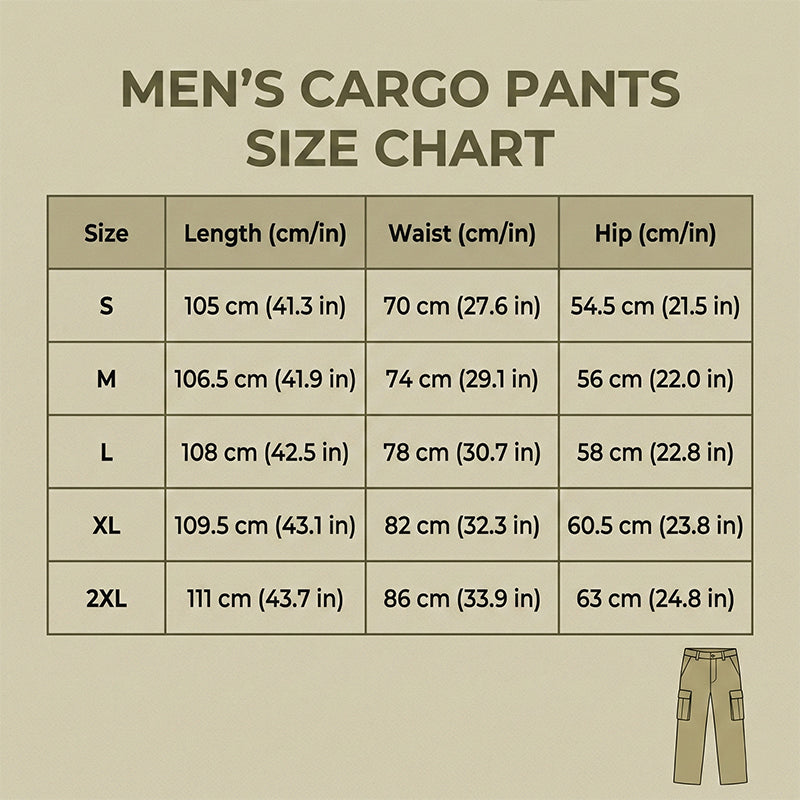 👖 LIMITED-TIME 49% OFF! 🪂 Men's Casual Cargo Pants with Multiple Pockets – Adjustable Waist, Durable Fabric 🏔️