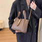 Women's Large Capacity Faux Leather Bucket Bag