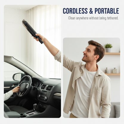 🥳2026 HOT SALE🥳💞50K+ SOLD!💥💪🐕 50% OFF! Handheld Vacuum Cleaner – 13000Pa deep suction, 4000mAh battery. Lightweight, washable filter. Perfect for upholstery, car seats & pet hair. 🚘🛡️