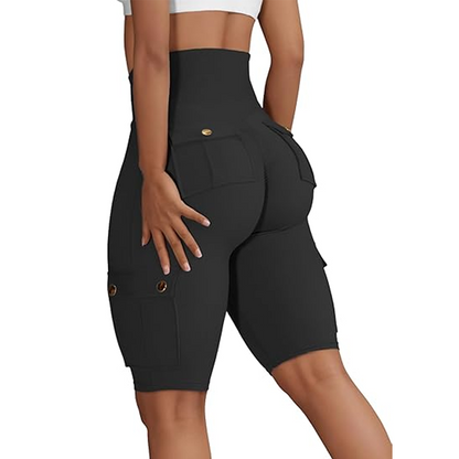 Women's Stretch High Waisted Biker Shorts