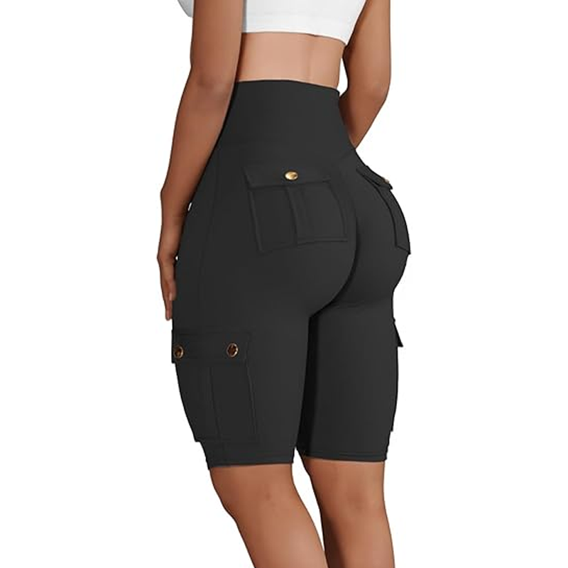 Women's Stretch High Waisted Biker Shorts