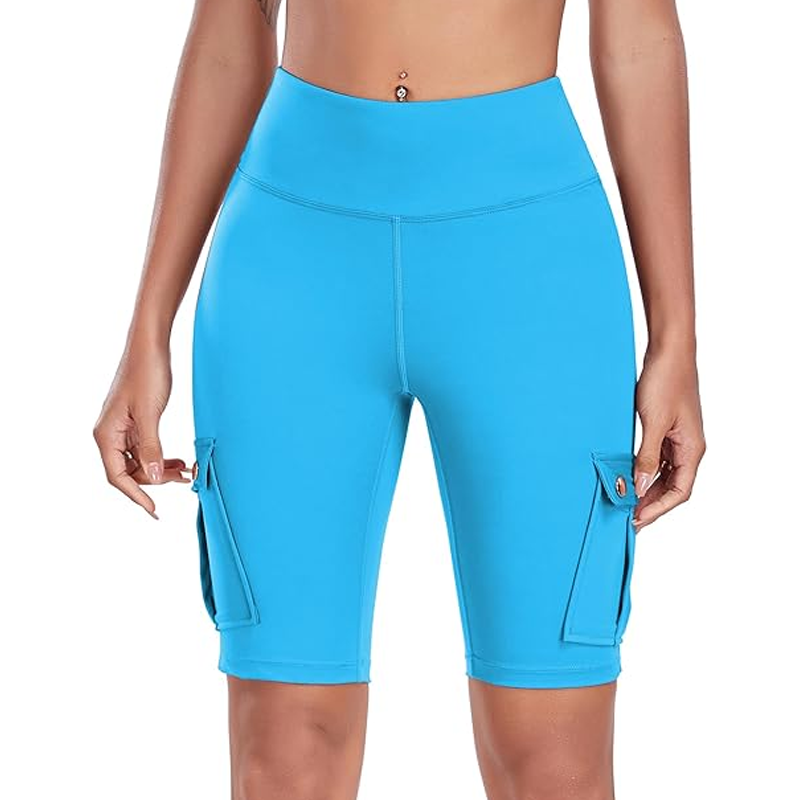 Women's Stretch High Waisted Biker Shorts