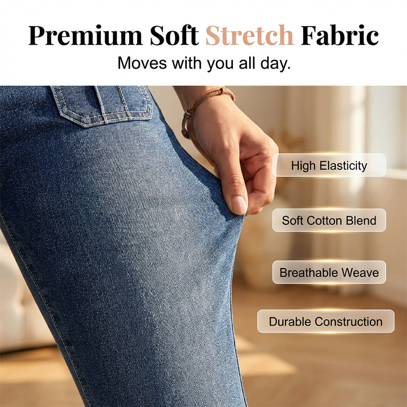 🔥Hot Sale Offers-Women's Slim Fit Stretch Denim Capri Pants