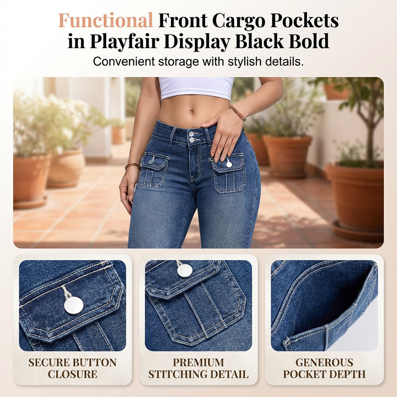 🔥Hot Sale Offers-Women's Slim Fit Stretch Denim Capri Pants