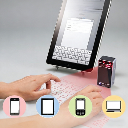 Portable Laser Projection Virtual Keyboard