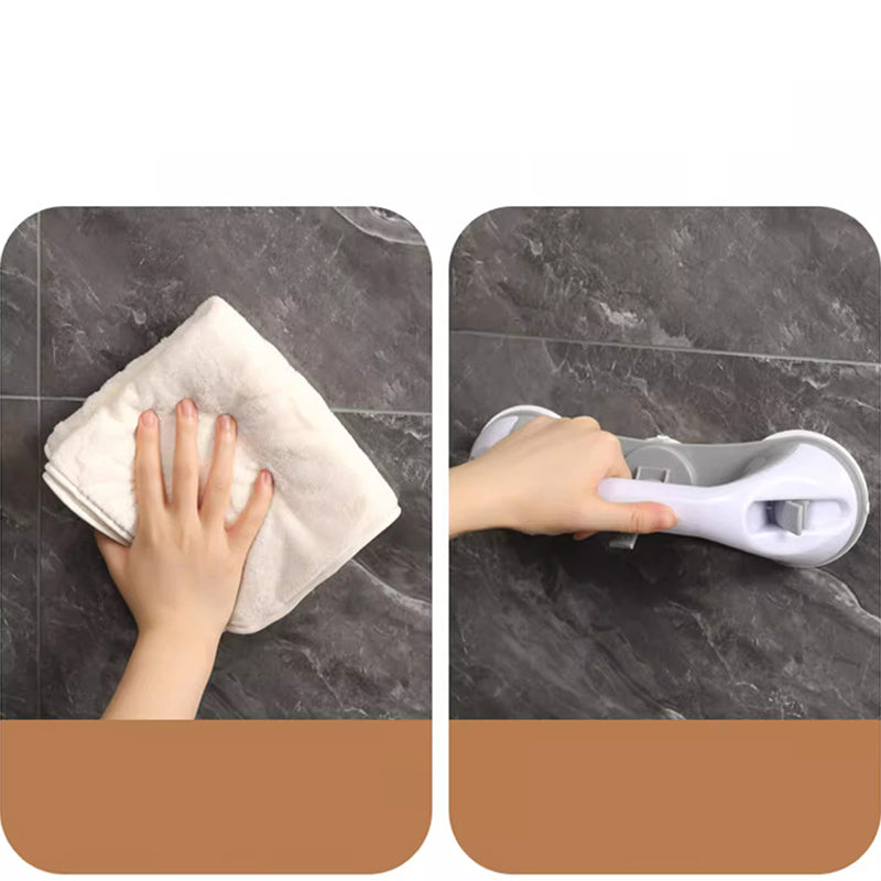 🔥50% OFF! Drill-Free Suction Grab Bar🚿 No Drilling! Instant Safety Support!