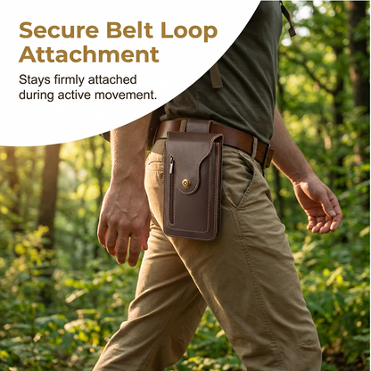Men's Vertical Waist Bag Phone Pouch