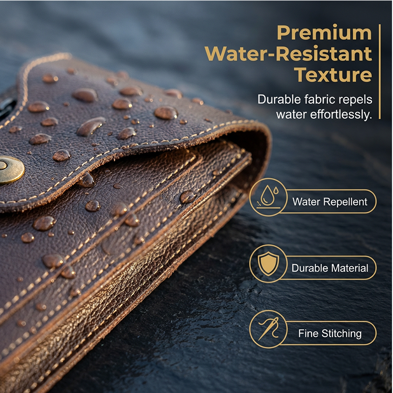 Men's Vertical Waist Bag Phone Pouch