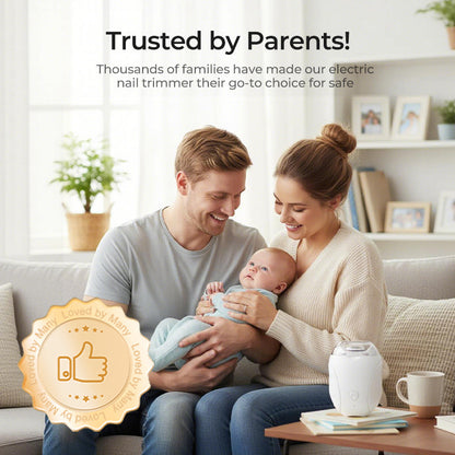 👶💅 360° rotary nail trimmer – LED light, quiet, safe for babies & adults!
