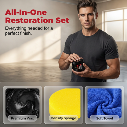 🚗Instant Tire Shine & Protector Wax Kit👍✨
