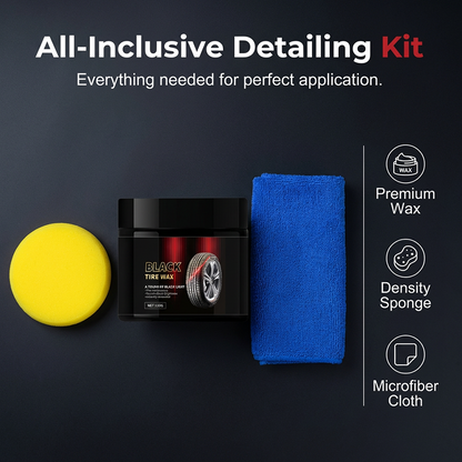 🚗Instant Tire Shine & Protector Wax Kit👍✨