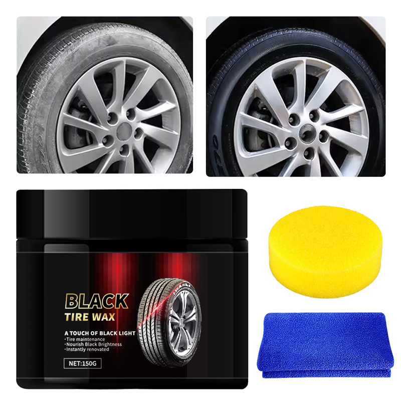 🚗Instant Tire Shine & Protector Wax Kit👍✨