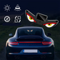 Solar Powered Devil's Eye LED Car Warning Light