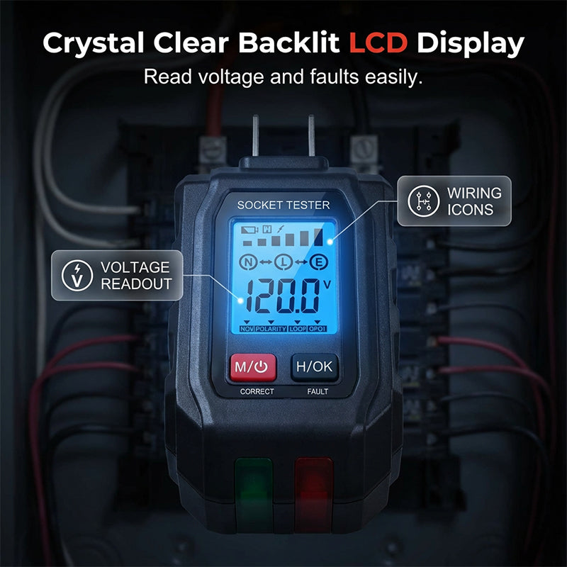 🔥Limited-time offer-Multifunctional Digital GFCI Outlet Tester
