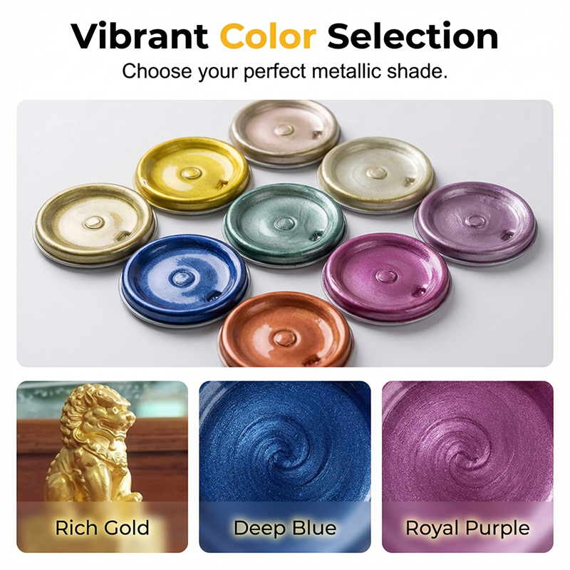 ⏰🔥LIMITED TIME 50% OFF! 🎨 Water-Based Metallic Gloss Paint – Smooth Finish, Rust-Resistant & Easy Application ✨🖌️