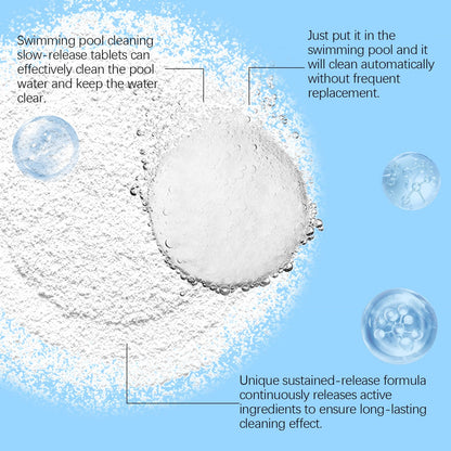 🏊‍♂️ Pool Cleaning Tablets for Crystal Clear Water – Drop, Dissolve, Dive In! 🌊✨