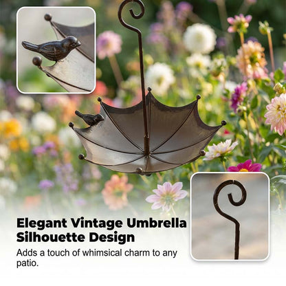 🐦 LIMITED-TIME 50% OFF! ✨ Hanging Umbrella Bird Feeder & Bath – Dual-Use, Rust-Resistant, Vintage Garden Decor ☂️