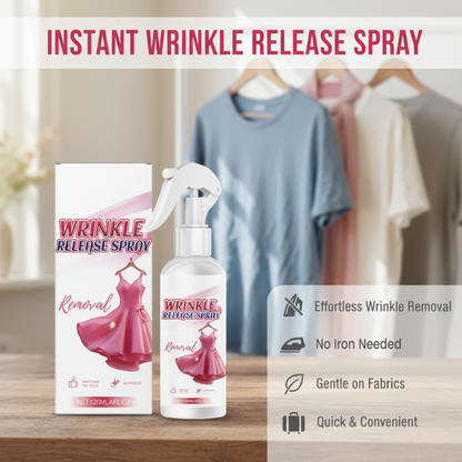 ⏰🔥LIMITED-TIME OFFER! ⚡ Instant Static Guard & Wrinkle Release Spray – Smooth, Fresh & Ready to Wear ✨