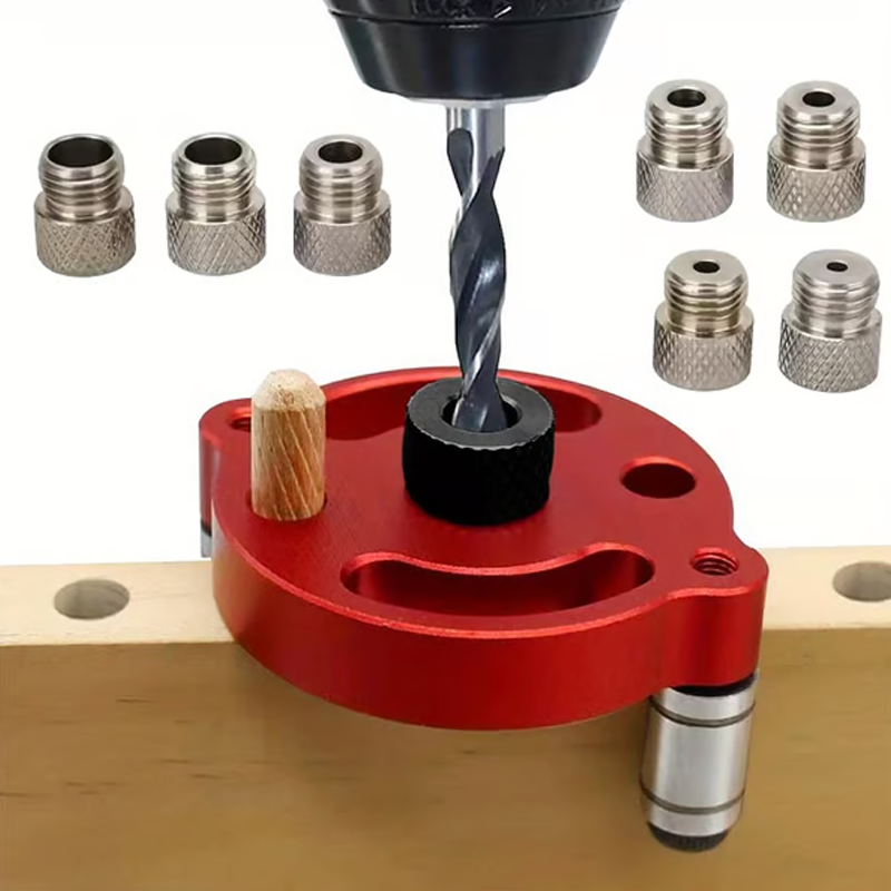 🔨 Self-Centering Dowel Jig Kit – Flawless Joints, Zero Guesswork! 🪚✨ Drill perfectly centered holes every time – the secret to pro‑grade woodworking. 🛠️💥