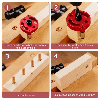 🔨 Self-Centering Dowel Jig Kit – Flawless Joints, Zero Guesswork! 🪚✨ Drill perfectly centered holes every time – the secret to pro‑grade woodworking. 🛠️💥