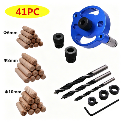 🔨 Self-Centering Dowel Jig Kit – Flawless Joints, Zero Guesswork! 🪚✨ Drill perfectly centered holes every time – the secret to pro‑grade woodworking. 🛠️💥