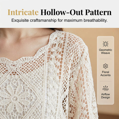 👚 50% OFF NOW! 🔥 Women's Vintage-Inspired Lace Cover-Up Blouse – 2026 New Style – Elegant, breathable & perfect for layering 🌸