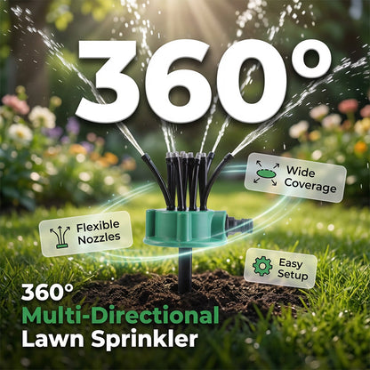 🥳2026 HOT SALE🥳💞50K+ SOLD!🌸🔄 Precision Irrigation Sprinkler – 360° multi‑directional, custom spray patterns. Gentle on delicate plants. Save water, grow better. 🌱✅