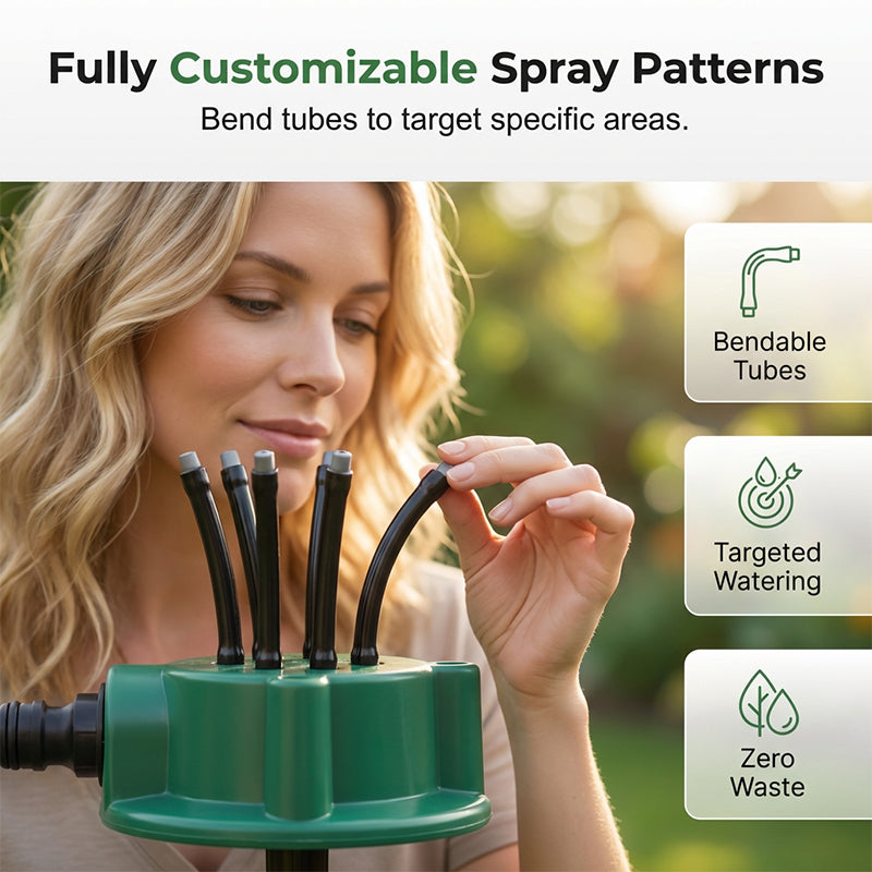🥳2026 HOT SALE🥳💞50K+ SOLD!🌸🔄 Precision Irrigation Sprinkler – 360° multi‑directional, custom spray patterns. Gentle on delicate plants. Save water, grow better. 🌱✅