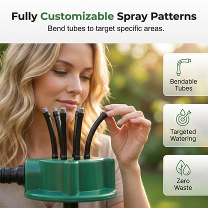 🥳2026 HOT SALE🥳💞50K+ SOLD!🌸🔄 Precision Irrigation Sprinkler – 360° multi‑directional, custom spray patterns. Gentle on delicate plants. Save water, grow better. 🌱✅