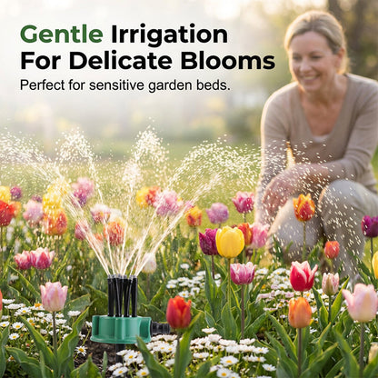🥳2026 HOT SALE🥳💞50K+ SOLD!🌸🔄 Precision Irrigation Sprinkler – 360° multi‑directional, custom spray patterns. Gentle on delicate plants. Save water, grow better. 🌱✅