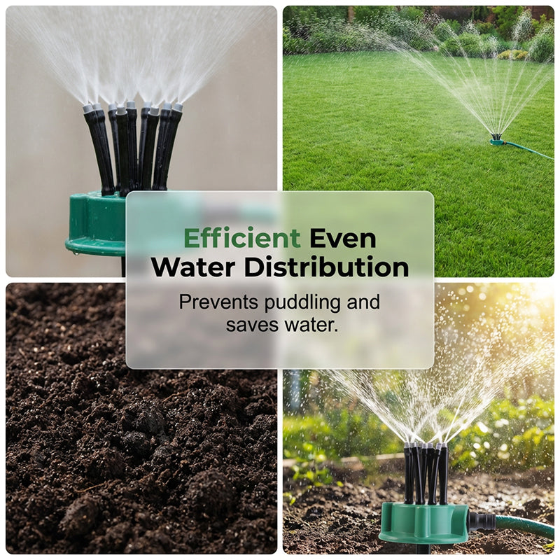 🥳2026 HOT SALE🥳💞50K+ SOLD!🌸🔄 Precision Irrigation Sprinkler – 360° multi‑directional, custom spray patterns. Gentle on delicate plants. Save water, grow better. 🌱✅