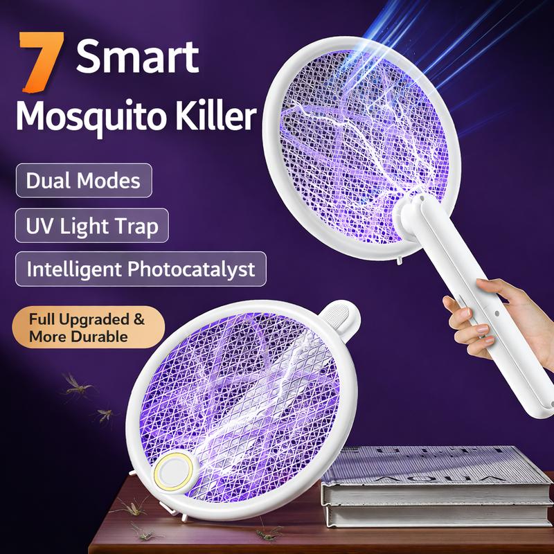 Foldable Electric Mosquito Swatter - Automatic Mosquito-Attracting